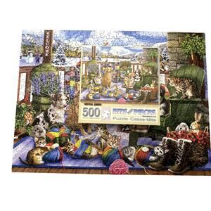 Bits and Pieces Porch Pets Fun by Mary Thompson 500 Piece Puzzle